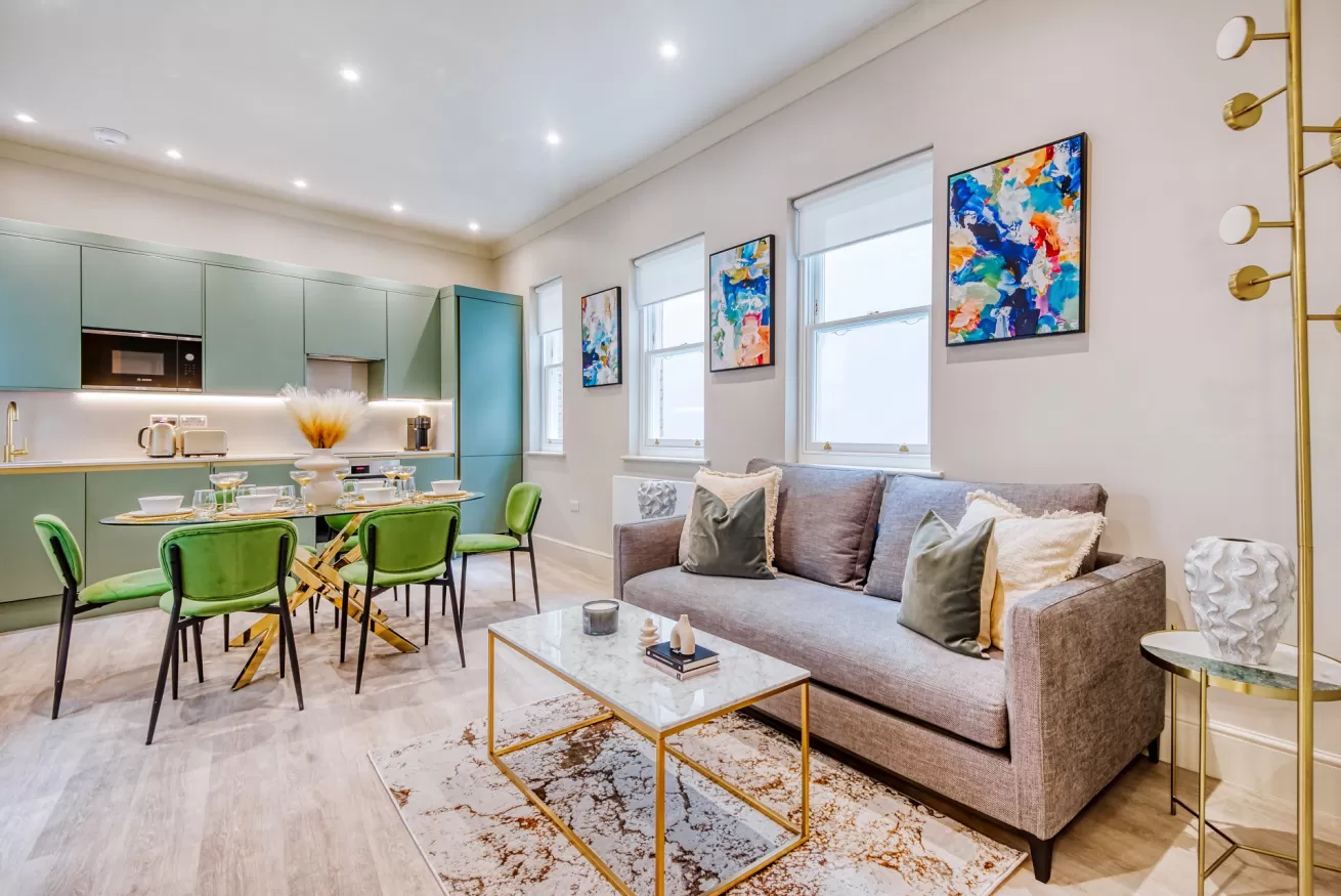 Suite 2: 2 bedroom luxury serviced apartment at 3 Connaught Street, London W2